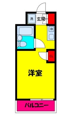 トップ安浦 202号室 間取り