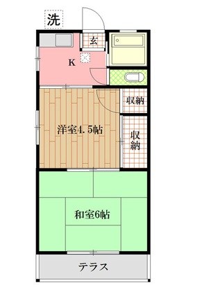 松風荘Ⅱ 間取り図
