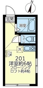 ユナイト・田浦オレンジペコー 間取り図
