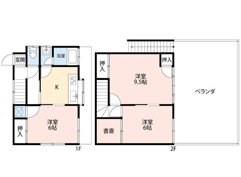 久里浜3丁目戸建 間取り図