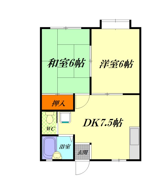 くりはらハイツ 間取り図
