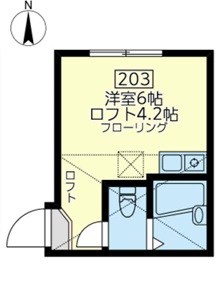 ユナイト・逸見ポール・ディヴィス 203号室 間取り