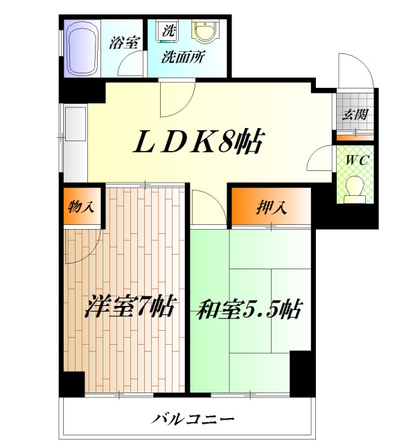 Gerbera Mansion シオイリ 間取り図
