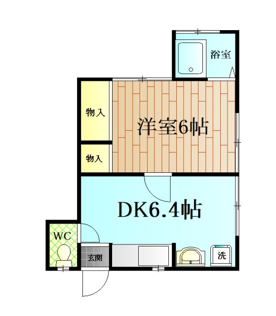 田戸台55アパート 202号室 間取り