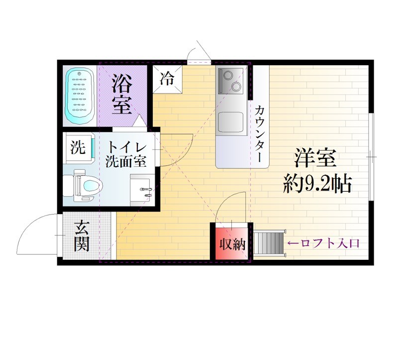 prima十番館 103号室 間取り
