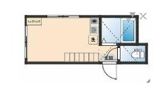 ユナイト衣笠バーナードショー 109号室 間取り