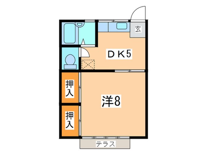 シャトレ　2 102号室 間取り