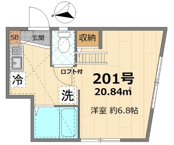 グランブルー大津 間取り図