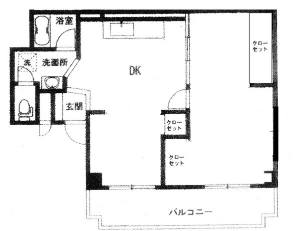 横須賀サンハイツ 302号室 間取り