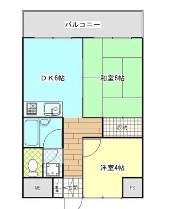 トーヨーマリンハイム 802号室 間取り
