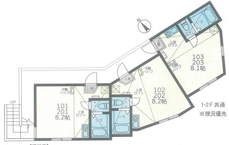 ユナイト汐入・ページ・ワン 202号室 間取り