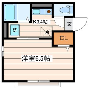 アミティエ  201号室 間取り