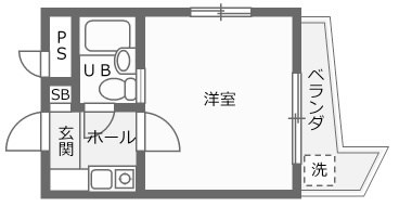 スマイルヨコスカ 402号室 間取り