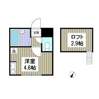 WITH PLACE CASSA-S  204号室 間取り