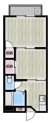 シティハイツ森崎 303号室 間取り