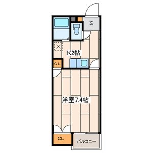 公郷エスポア 202号室 間取り