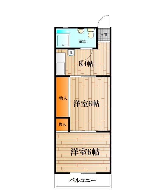 東横堀の内レジデンス 105号室 間取り
