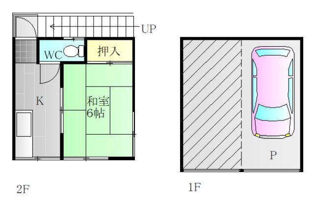 石川荘 201号室 間取り