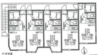 K.F 堀ノ内 102号室 間取り