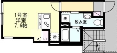 ベイルーム横須賀堀ノ内プレミア 201号室 間取り