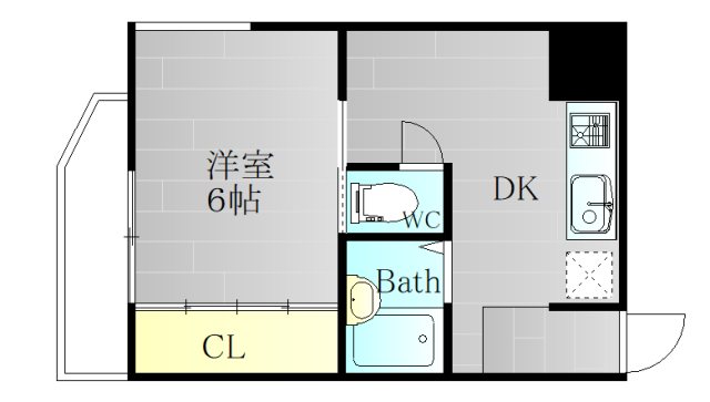 Villa横須賀 B202号室 間取り