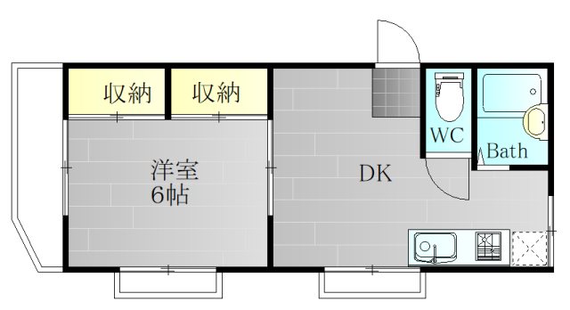 Villa横須賀 A103号室 間取り