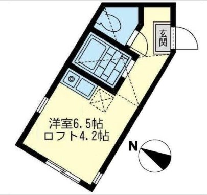 クレール横須賀 106号室 間取り