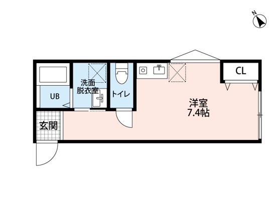 Ｍａｉｓｏｎ　ｄｅ　ＣＬＡＩＲ(メゾンドクレール) 101号室 間取り