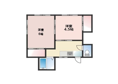 横須賀グリーンベース南棟  101号室 間取り