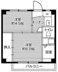 ビレッジハウス不入斗2号棟  間取り図