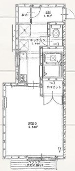 ハイツオータム 103号室 間取り