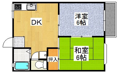 グリーンパーク根岸A棟 203号室 間取り