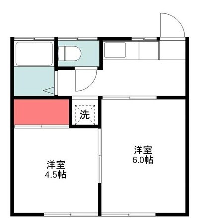 ジュノル横須賀 2号室 間取り