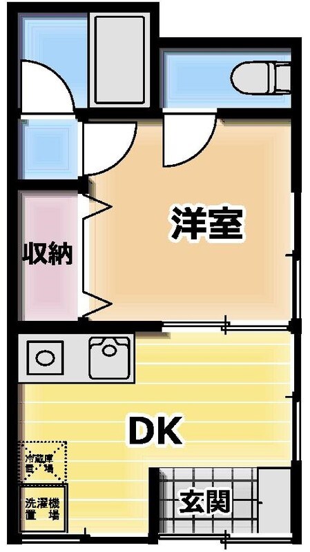 横須賀市安浦町1丁目アパート 間取り図