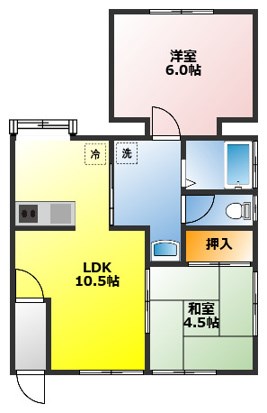 ベイサイドヒルズ浦賀 101号室 間取り