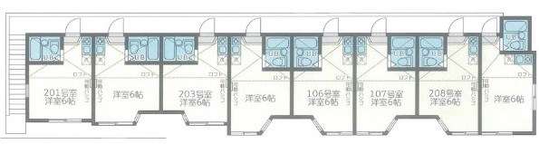 ユナイト・上町・ヘルマンミュラー 間取り図