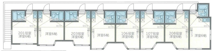 ユナイト・上町・ヘルマンミュラー 間取り図