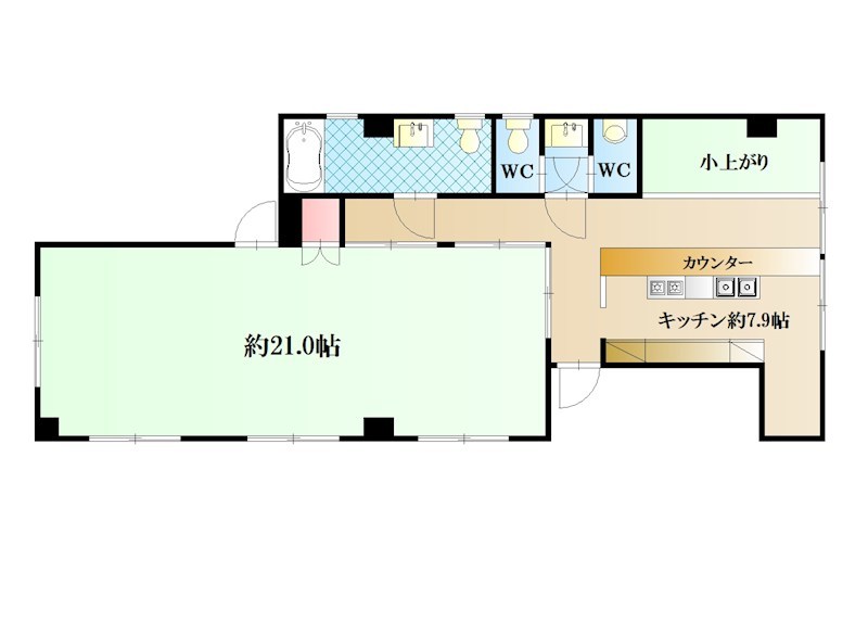 井上ビル 2F号室 間取り