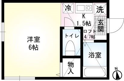 ソレイユ馬堀海岸 101号室 間取り
