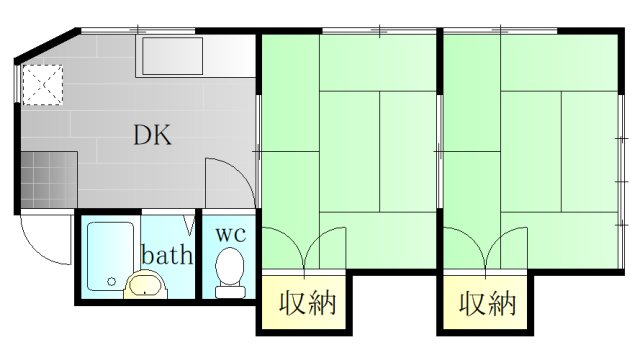 グリーンハイツ 間取り図