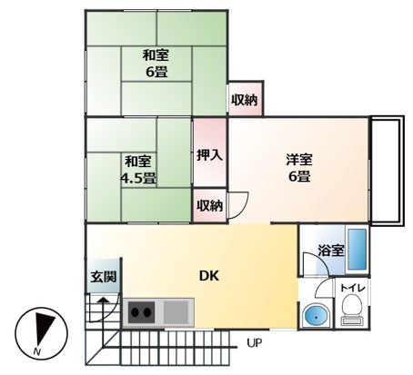 桑原アパート 201号室 間取り