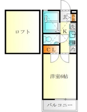 ラフィール汐入 203号室 間取り