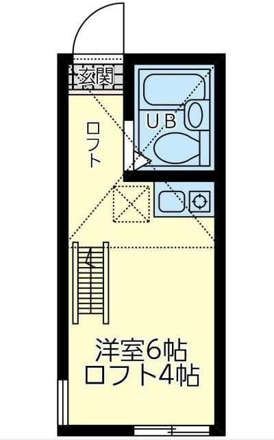 ユナイト衣笠ロバート・ホロビッツ 102号室 間取り