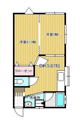 ステップ・ワン 103号室 間取り