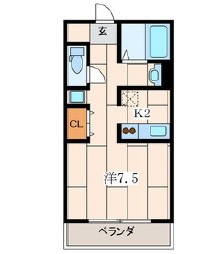 ビラ堀ノ内 間取り図