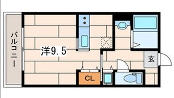 ビラ堀ノ内 間取り図