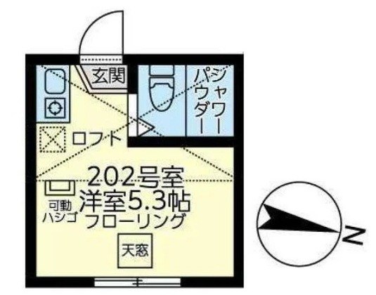 ユナイト中央カステーリャ・デ・ボレロ 202号室 間取り