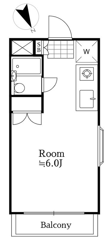 クラウディア横須賀 205号室 間取り