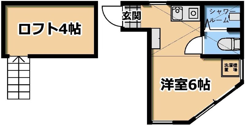 ユナイト田浦　クリスカーティス 205号室 間取り