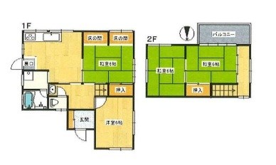富士見町３丁目貸家 間取り